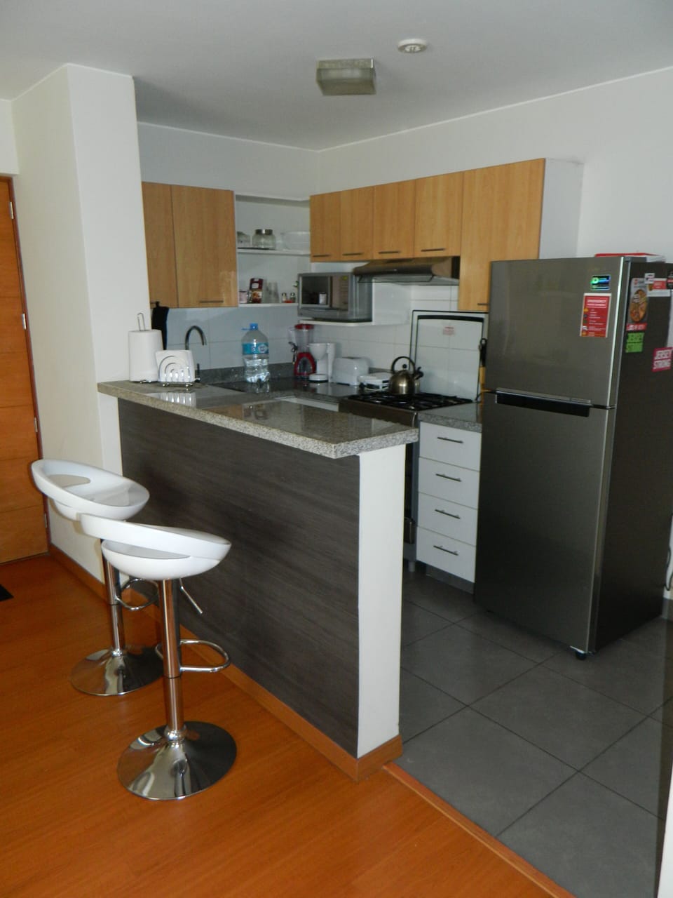 Kitchen and Bar with Stools