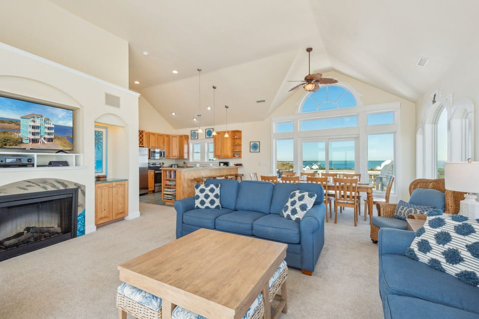 Surf or Sound Realty - 747 - Paradise Cove - Great Room -1