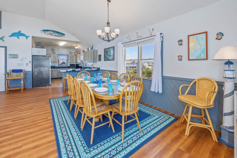 Surf or Sound Realty - 775 - Whimseagull Waves - Dining Area -1