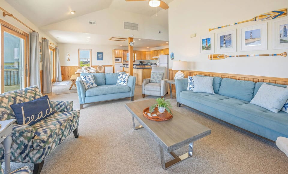 Surf or Sound Realty - 165 - Aeolus - Great Room -4