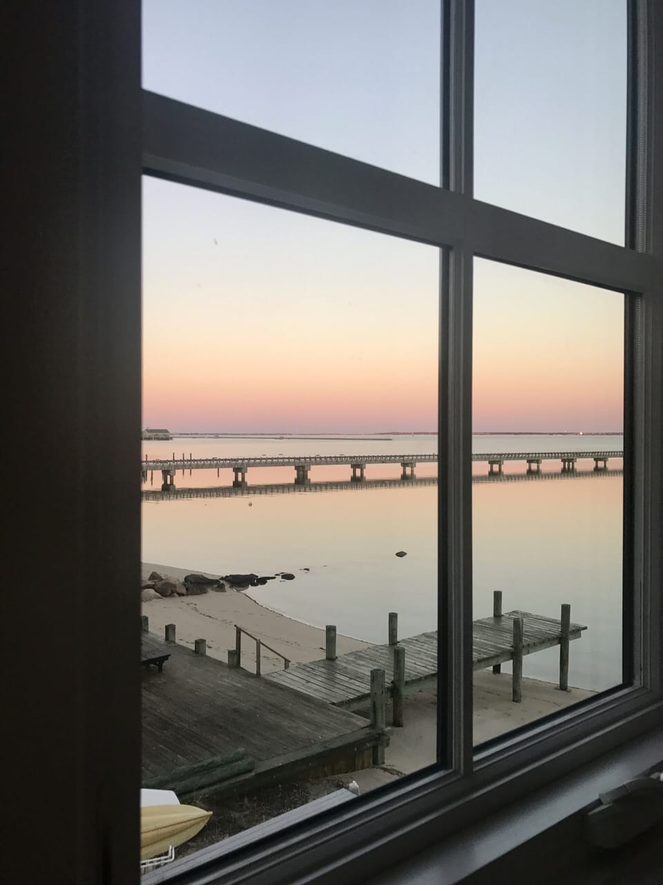 Spectacular sunset views  looking up the beach