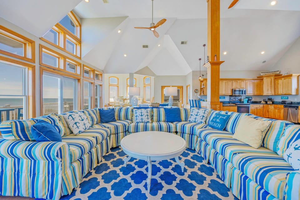 Surf or Sound Realty - 737 - Tidal Treasure - Great Room -3