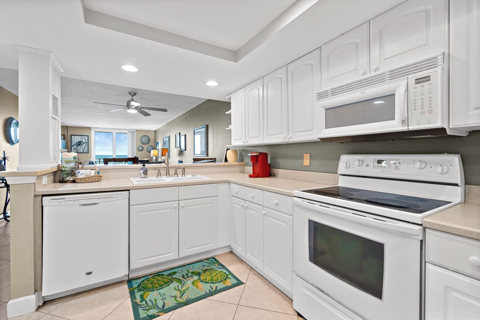 kitchen with all appliances
