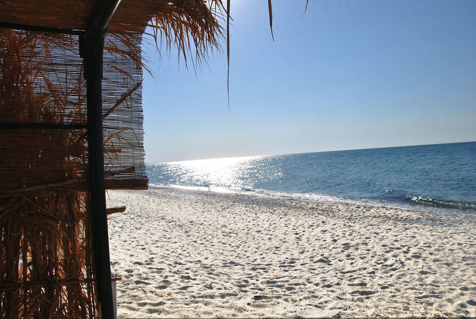 Private beach