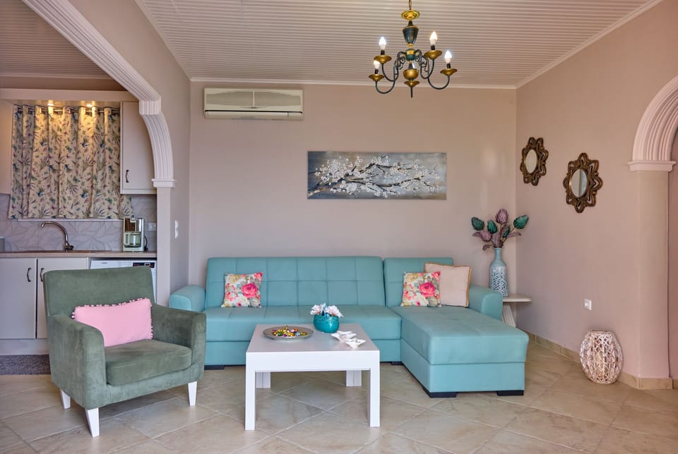 Villa Meli Afionas Corfu Living Area 