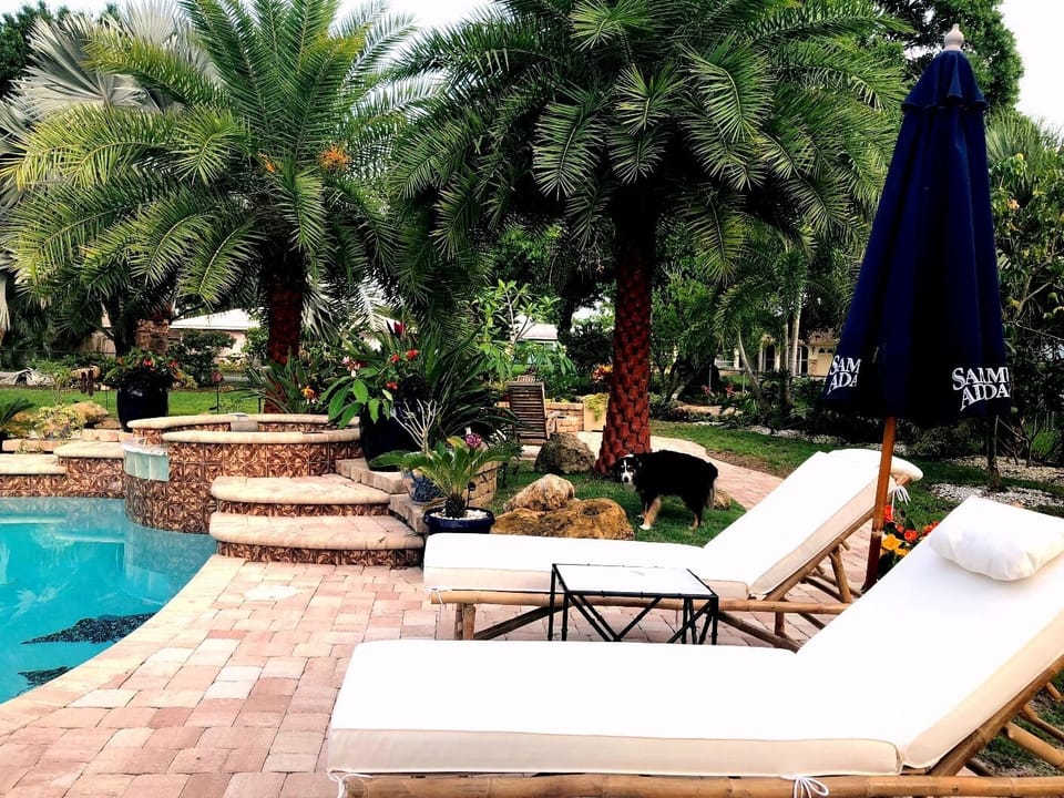 spa and lounge chairs
