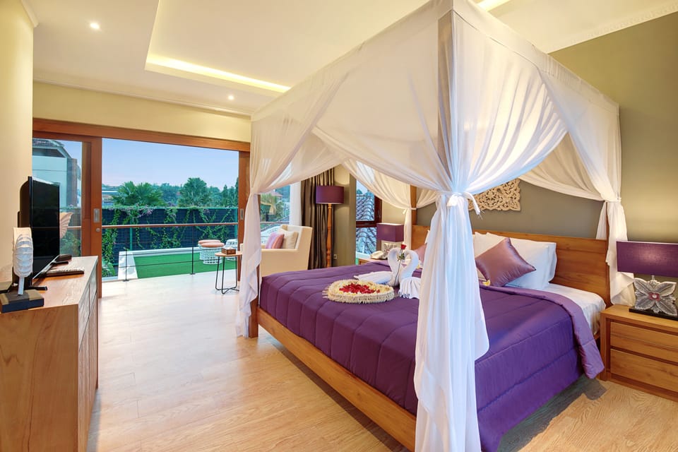 Executive Villa, 3 Bedrooms, Private Pool | Minibar, in-room safe, desk, blackout drapes