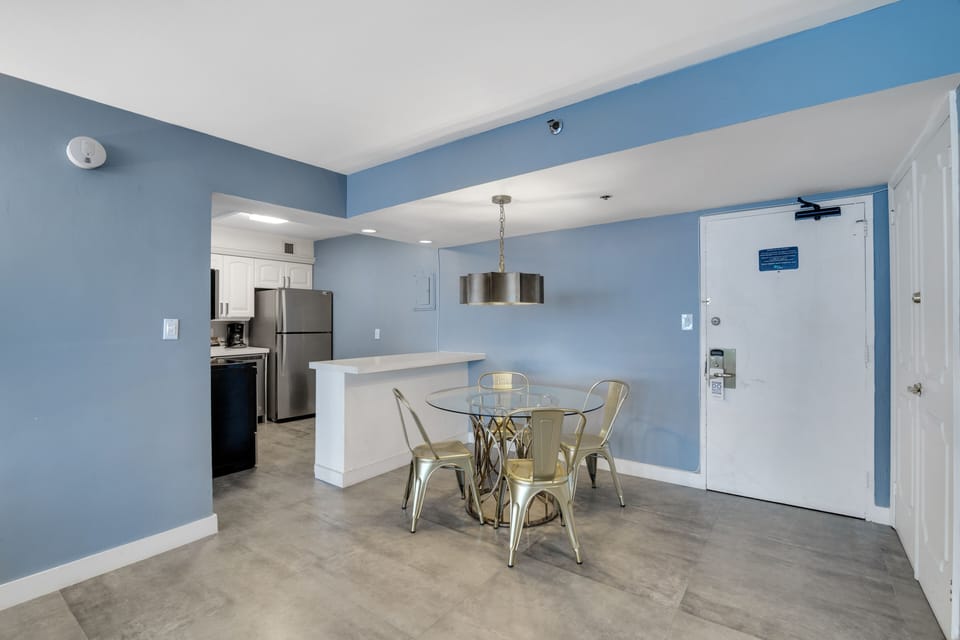 Dining table with seating for 4