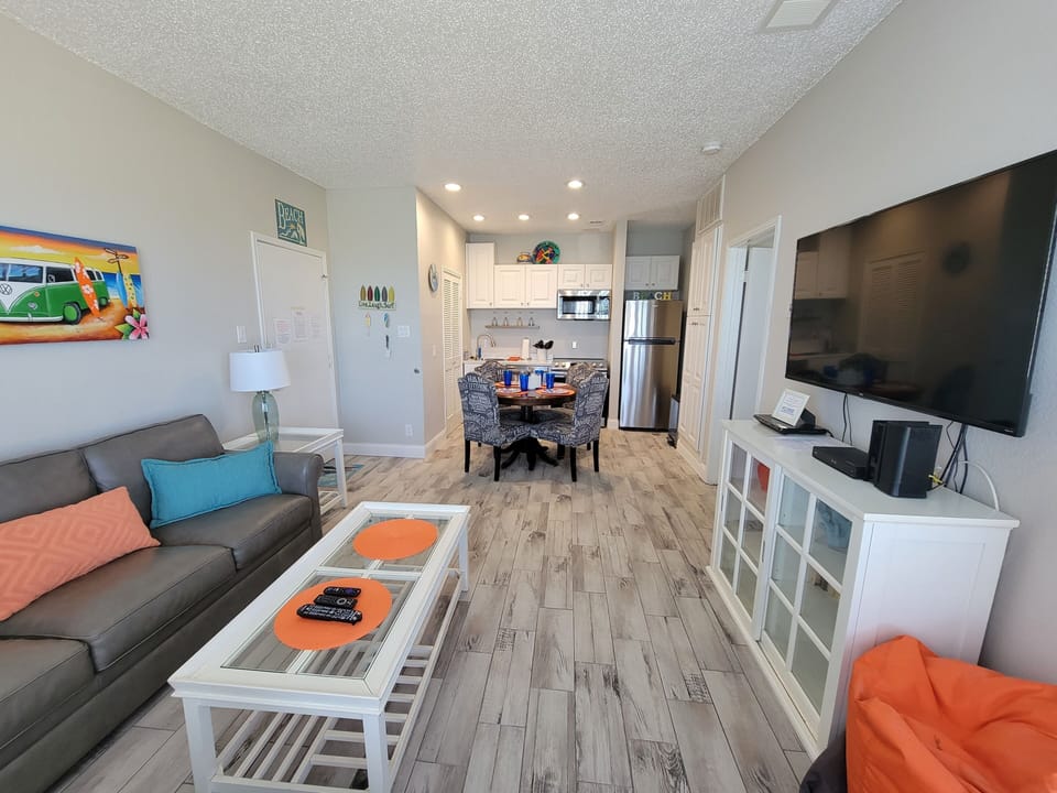 Large TV in living room