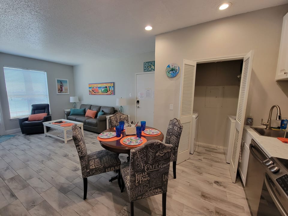 Full size washer and dryer in condo