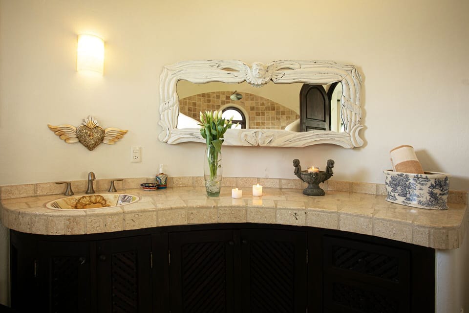 hand carved mirror