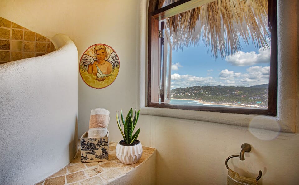On a clear day you can see forever from the shower!