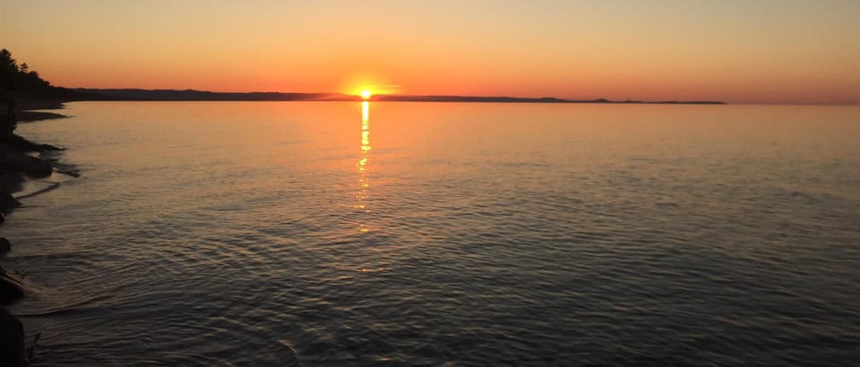 Summer sunset - visible from the property