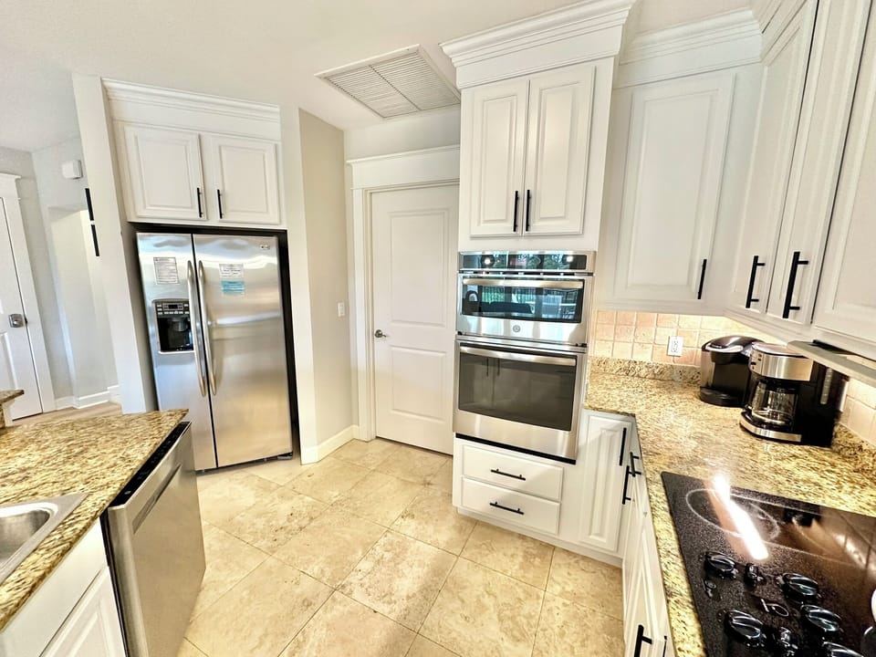 Fully stocked kitchen