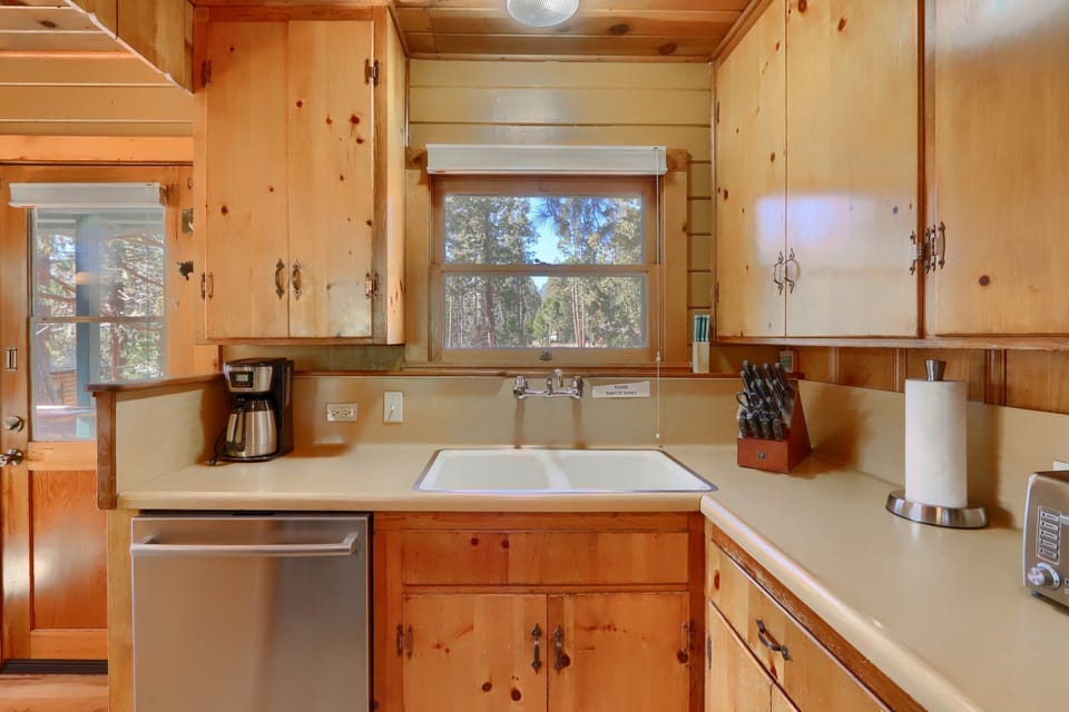 Kitchen with a dishwasher
