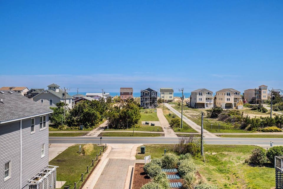 View of the Beach from the Top-Level Deck