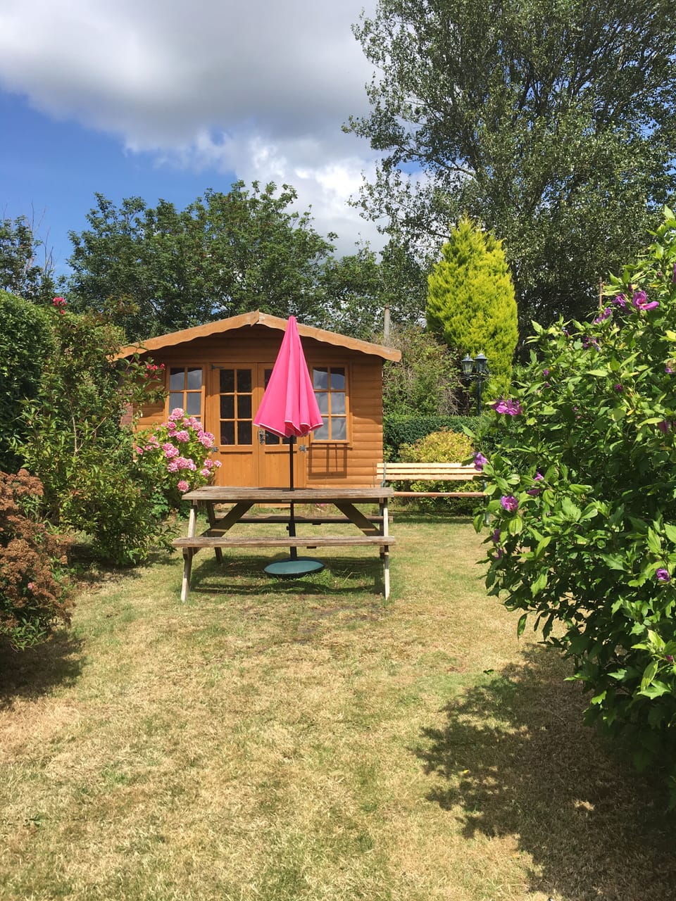 Plenty of room in the pretty garden