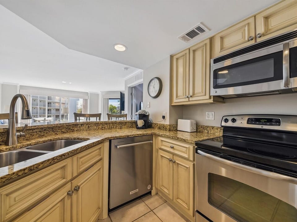 Kitchen with Stainless Steel Appliances at 2315 Villamare