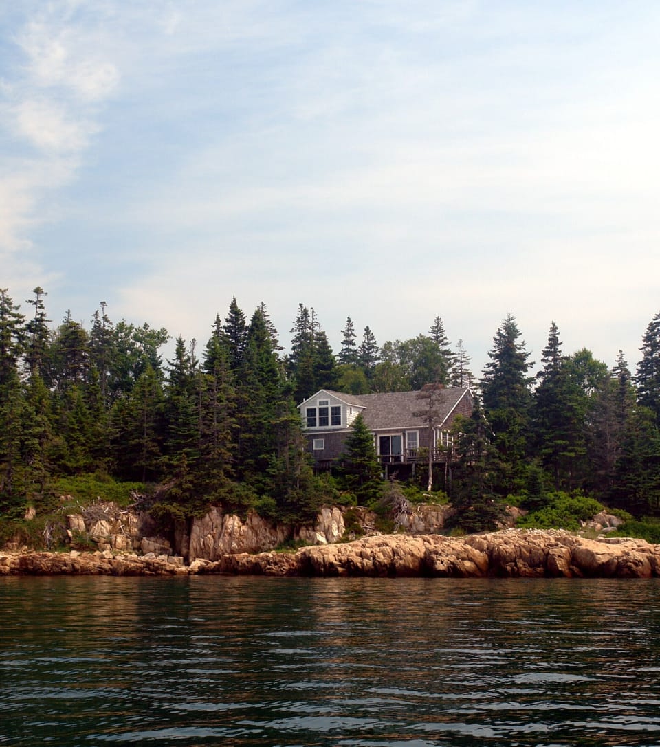 View of Paul's Cottage from the water