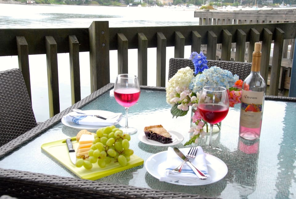 Patio dining in front of your unit.