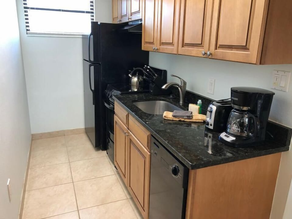 Fully equipped galley kitchen