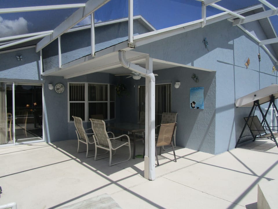 Covered area for all weather outside dining.