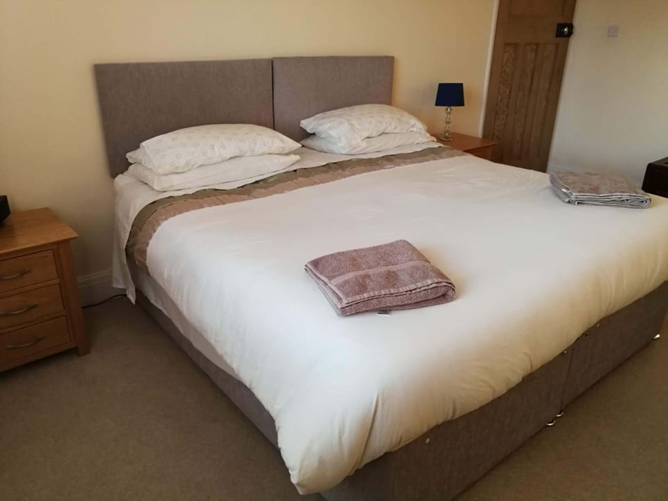 The Master Bedroom, with zip and link 6 ft wide bed