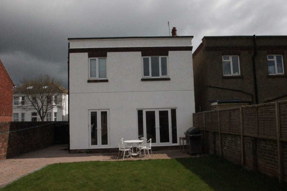 The garden and rear of the house