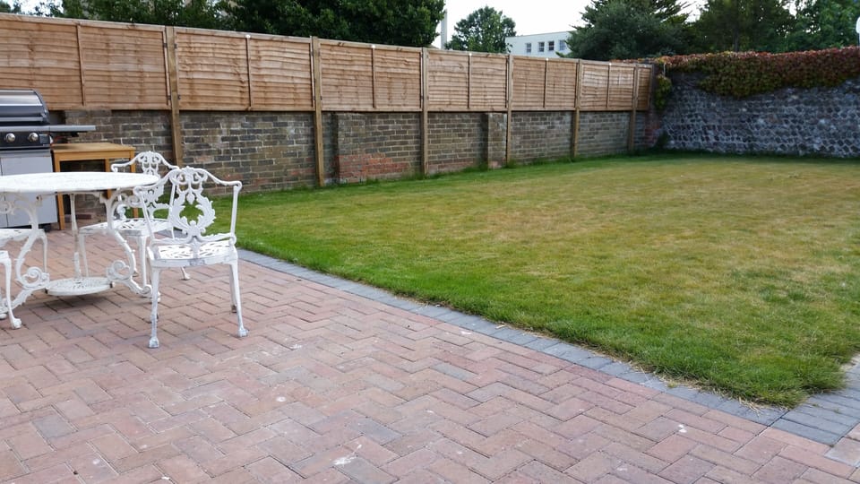 The back garden