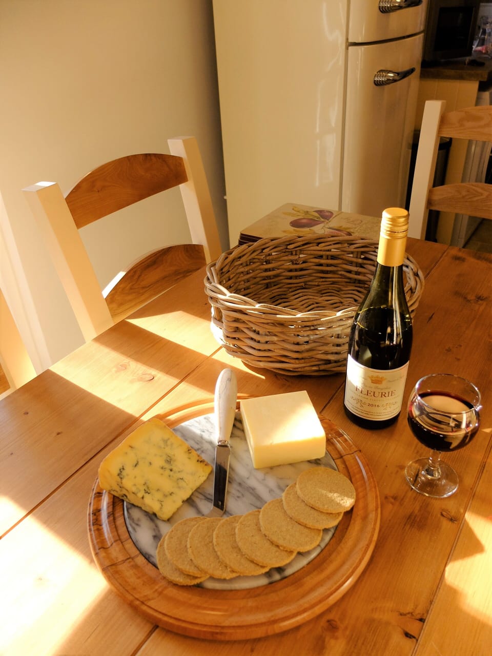 Relax with some wine and cheese!
N.B. not supplied