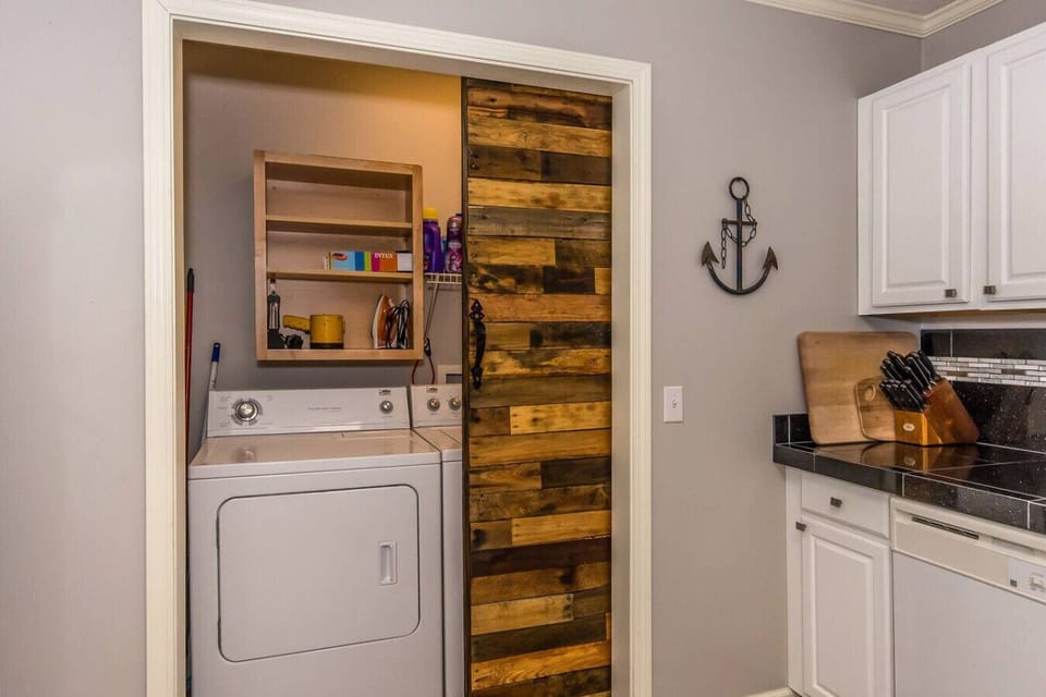 Laundry room.