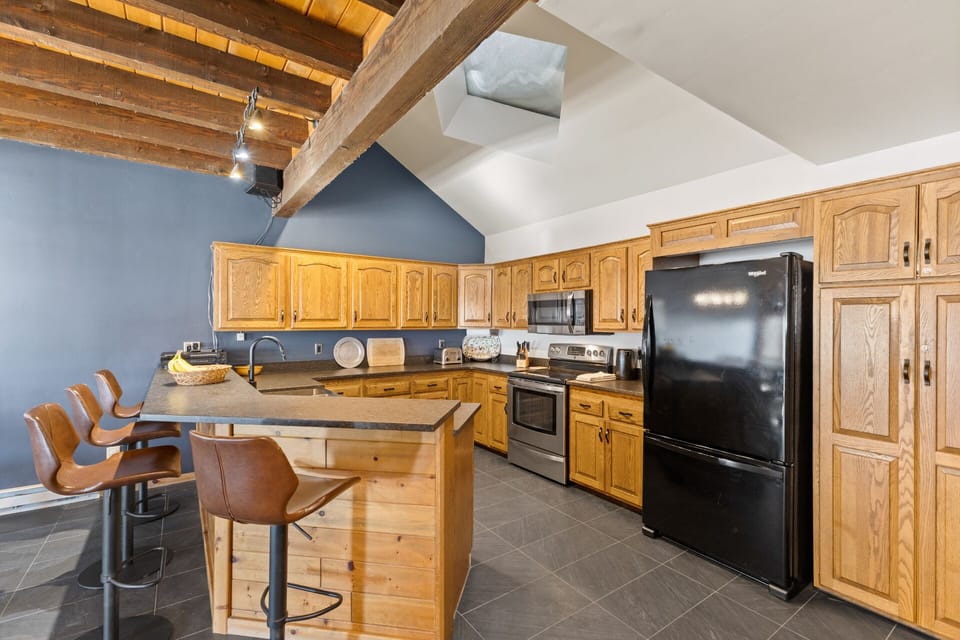 Skylight & Bar in the Kitchen