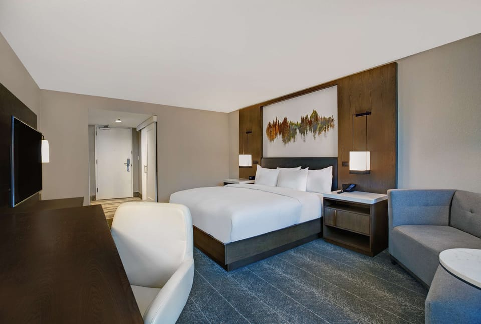 Room, 1 King Bed, Non Smoking | Premium bedding, pillowtop beds, in-room safe, iron/ironing board