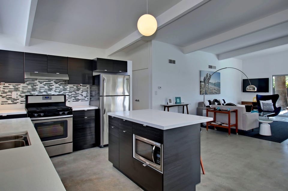 Open Kitchen Living Room View 