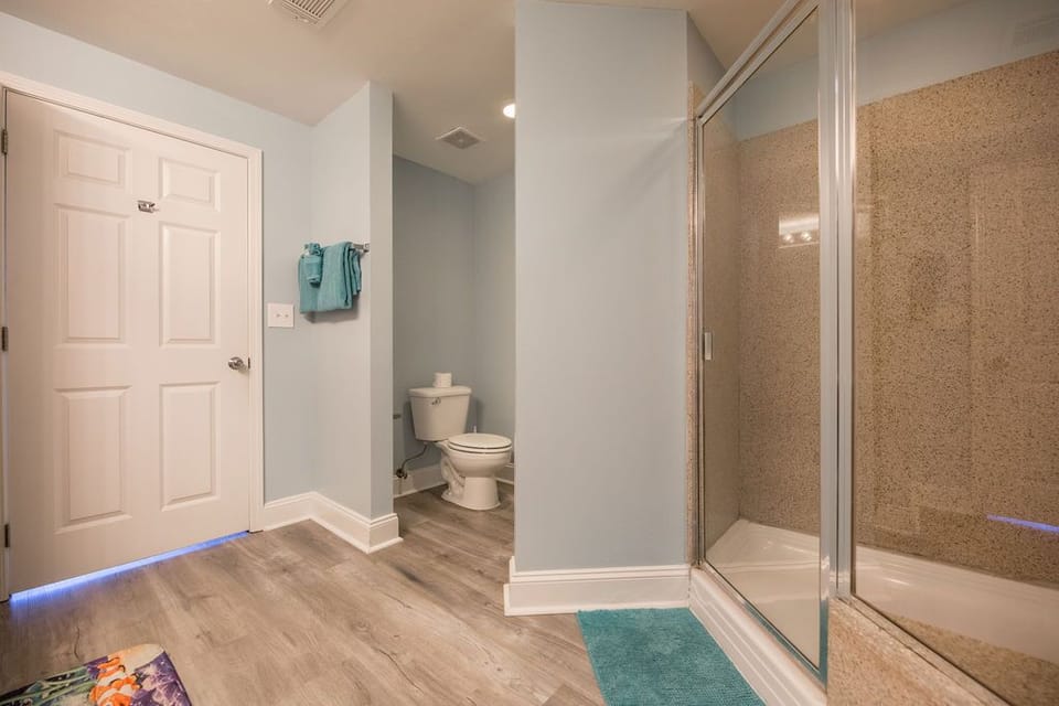 Main Bedroom suite shower only - 2 sinks and large mirror 