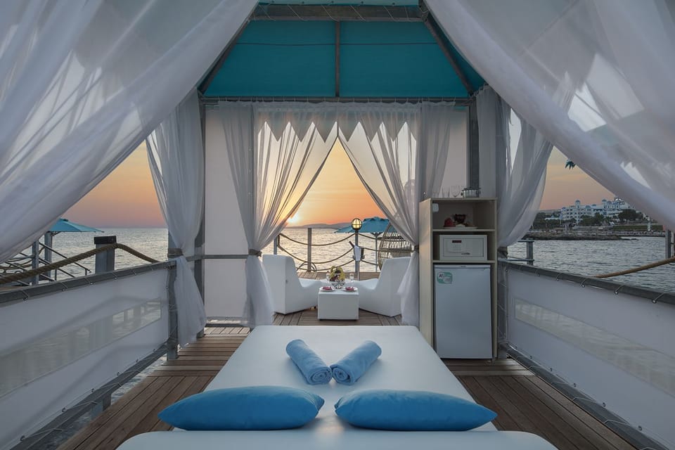 Private beach, sun loungers, beach umbrellas