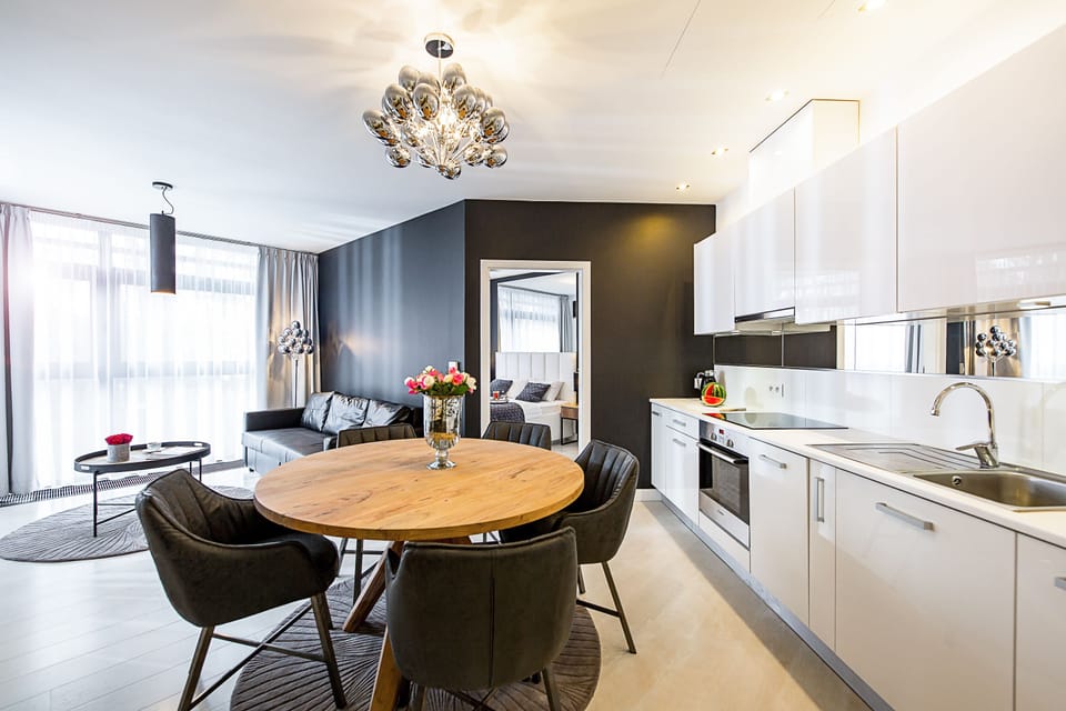 Family Apartment (II) | Private kitchenette | Fridge, oven, dishwasher, electric kettle