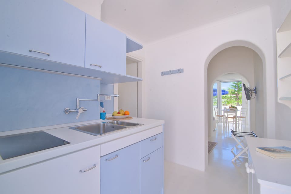 Superior Studio, Balcony | Private kitchen | Microwave, electric kettle, highchair, spices