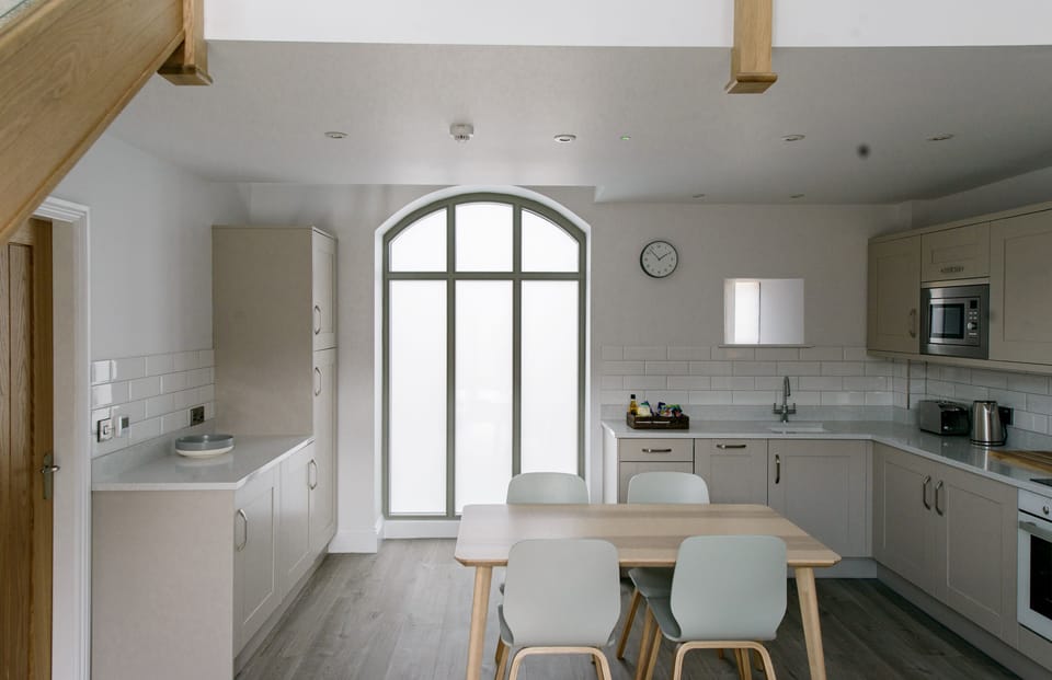 The Gables kitchen dining area at The Old Granary, Lincolnshire