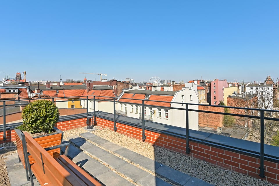 Superior Apartment, 2 Bedrooms, Balcony (Dluga Grobla 10/35) | Terrace/patio
