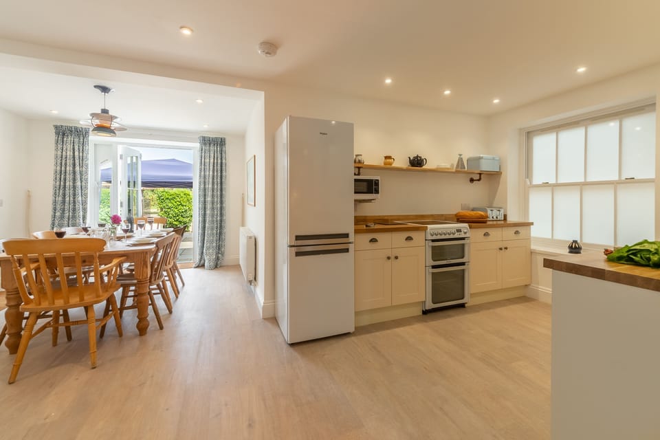 Ground floor: Spacious modern open-plan kitchen and dining area