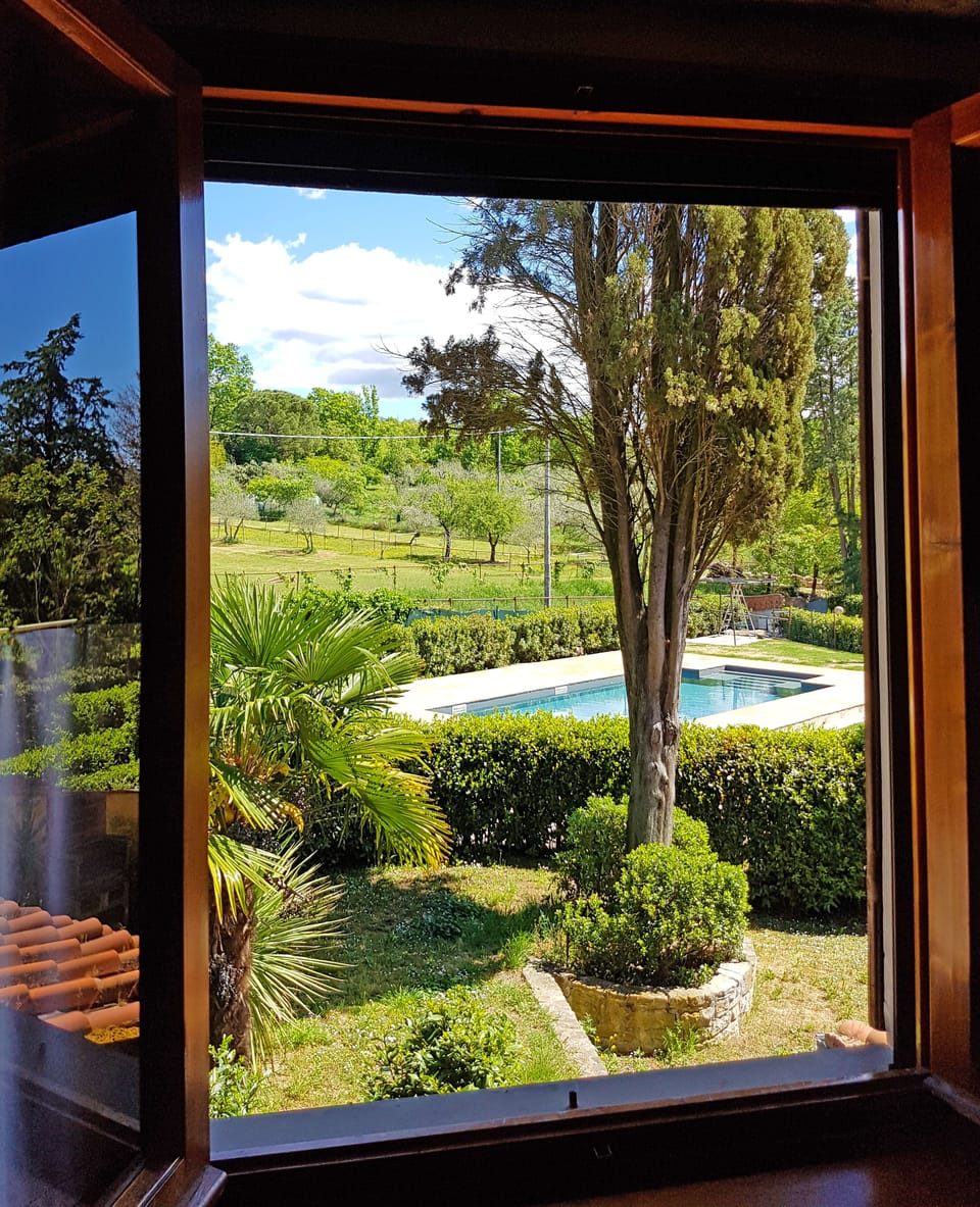 The view from the 2 bedrooms