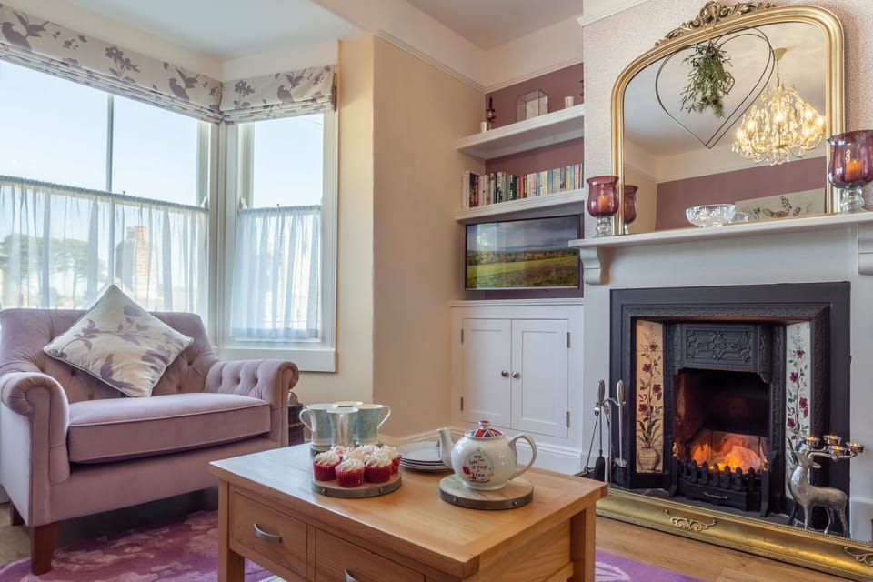 Ground floor: Enjoy a delicious afternoon tea by a warming fire