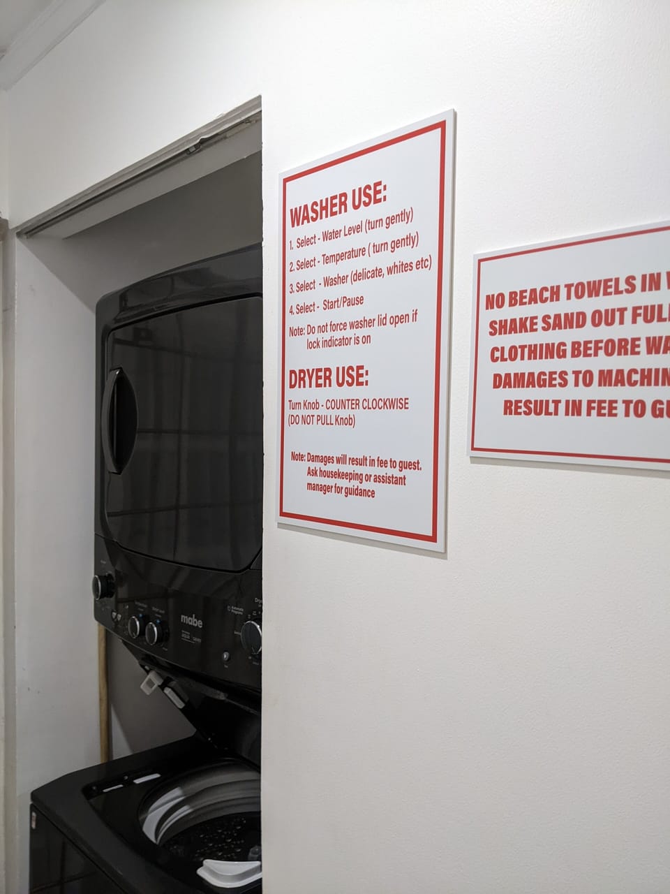 Washer/Dryer in-home