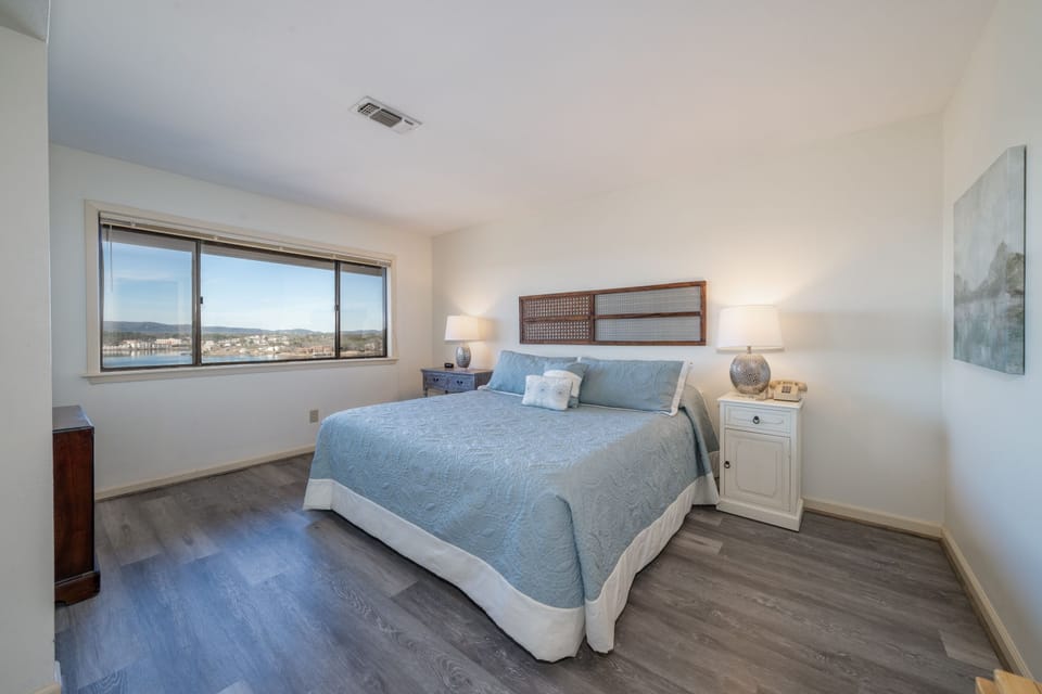 King bed with a view!