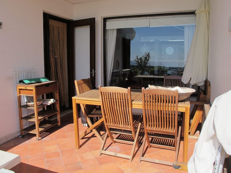 Terrace, overlooking the sea and our garden
