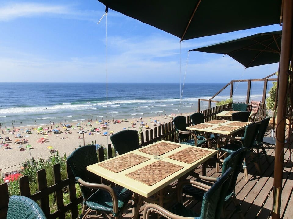 Beach bar at local beach