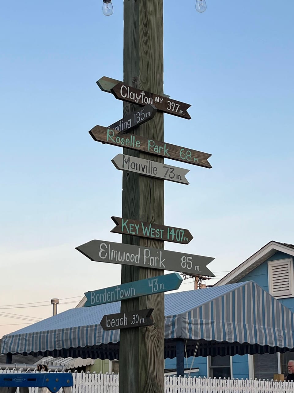Our Sign Post! 2 separate stays earns your place on the post!