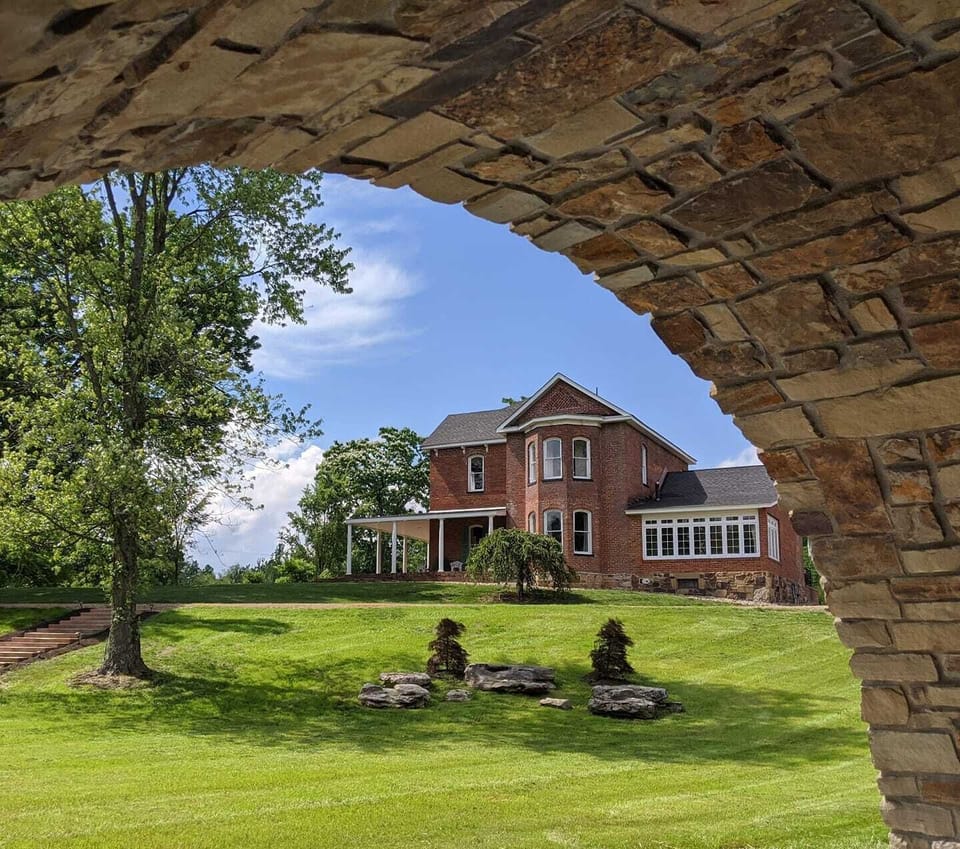 View from courtyard pavilion