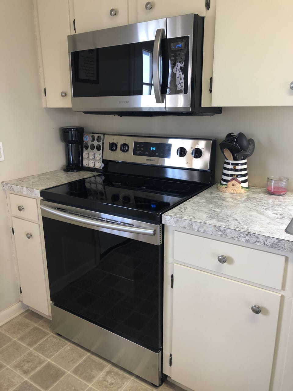 New stove and microwave